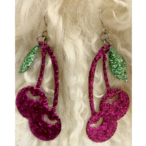 Paz’s Closet Jewelry - Cherry Dangling Earrings